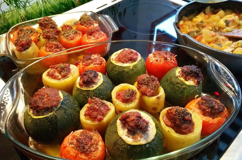Evde Kıymalı Kabak Dolması